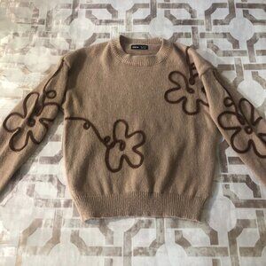 SHEIN Lune Women Floral Pattern Sweater